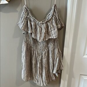 Striped Ruffle romper